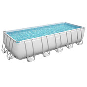 piscine tubulaire rectangle power steel 6 40 x 2 74 x h 1 32 m filtre a sable 43464