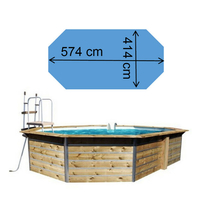piscine waterclip lucon 574 x 414 x 111 cm 11129