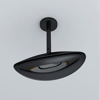 Plafonnier chauffant infrarouge 2000 W - noir