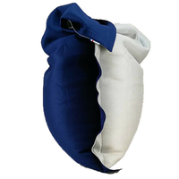 Pouf XXL 125 x 175 - Gris Cloud/Bleu Navy