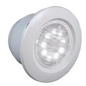 Projecteur led crystalogic® iii led blanche pour piscine liner - collerette gris pale