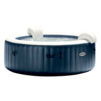 pure spa 4 places navy rond bulles systeme anti tartre led couleur 42006