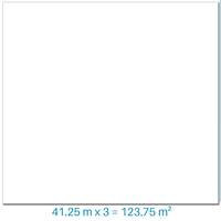 PVC armé blanc Pool Skin 41.25 m² x 3 soit 123.75 m²