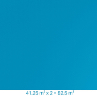 PVC armé bleu adriatique Pool Skin 41.25 m² x 2 soit 82.5 m²