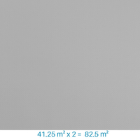 PVC armé gris clair Renolit Alkorplan 2000 - 41.25 m² x 2 soit 82.5 m²