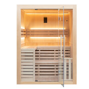 Sauna traditionnel Sense 4 places - Pack complet Black Wall 4.5 kw 