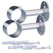 support droit ouvert avec platine pour main courante piscines beton et liner lot de 2  12312