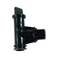 Té de purge pour filtre à sable de piscine BobiClair vert side