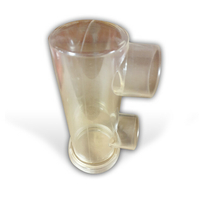 Vase en U pour cellule électrolyseur Perle salt + avec 2 réducteurs