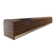 Volet piscine banc bois solaire oclair
