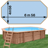 Woodfirst Original octo allongée 656 x 456 x 130 bleu pâle