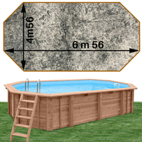 Woodfirst Original octo allongée 656 x 456 x 130 stone gris