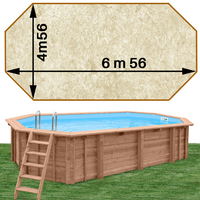 Woodfirst Original octo allongée 656 x 456 x 130 stone sable