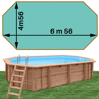 Woodfirst Original octo allongée 656 x 456 x 130 vert caraïbe
