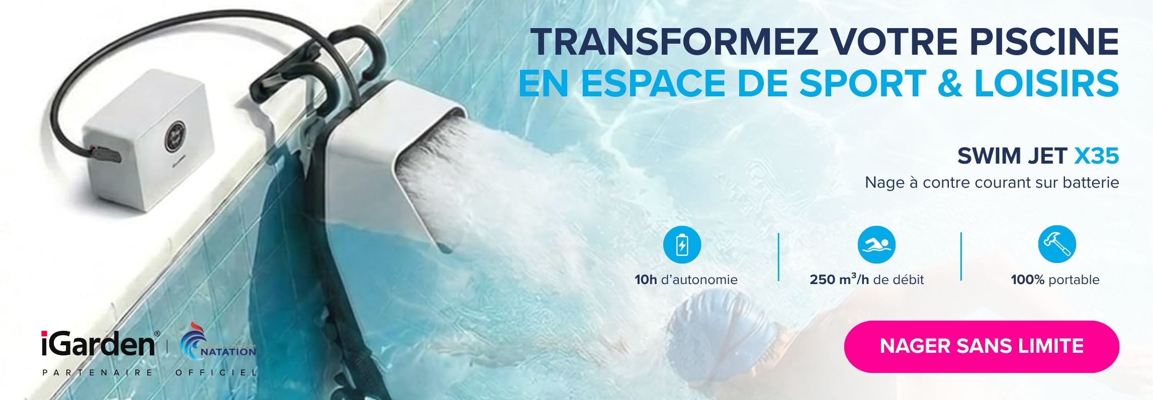 Nage à contre courant - Swimjet X35