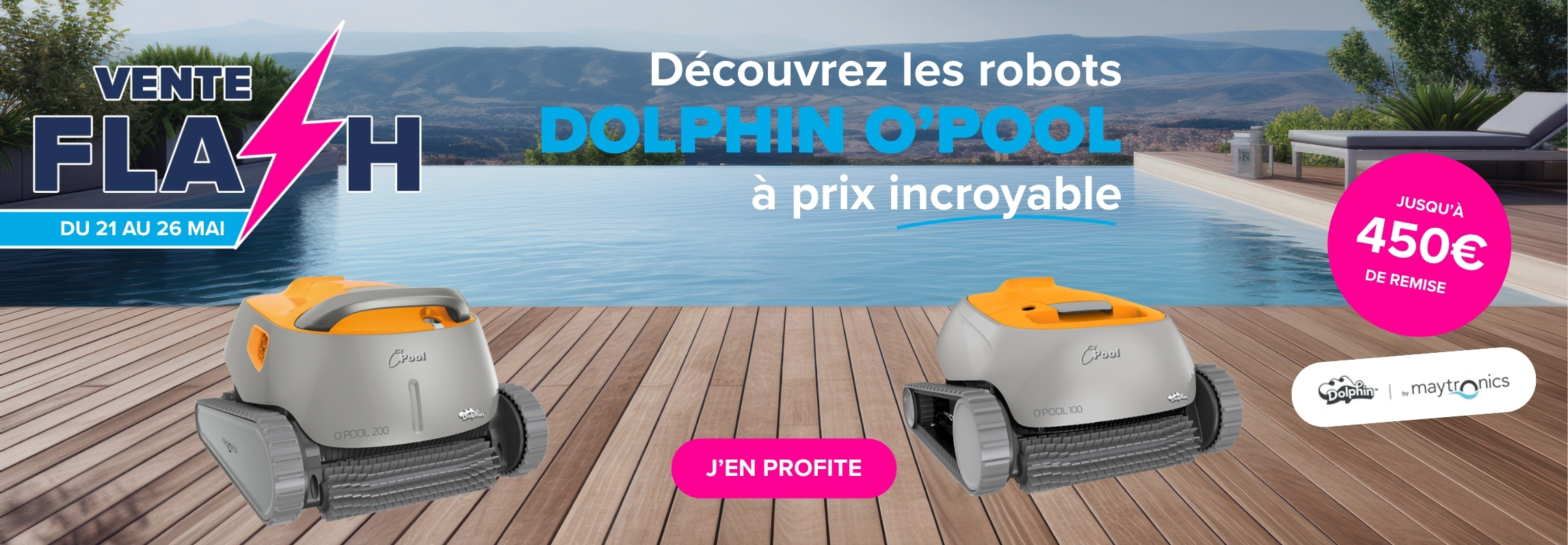 Vente Flash Robots O'Pool