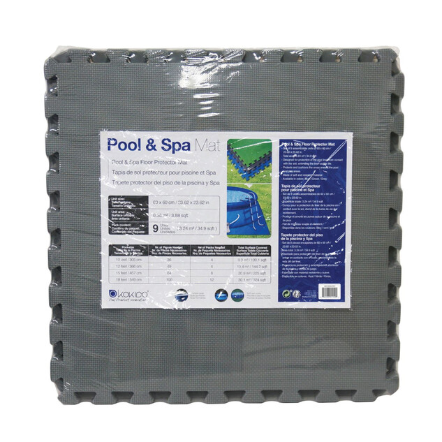 9 dalles de protection grises 60x60cm 3 24m 38630