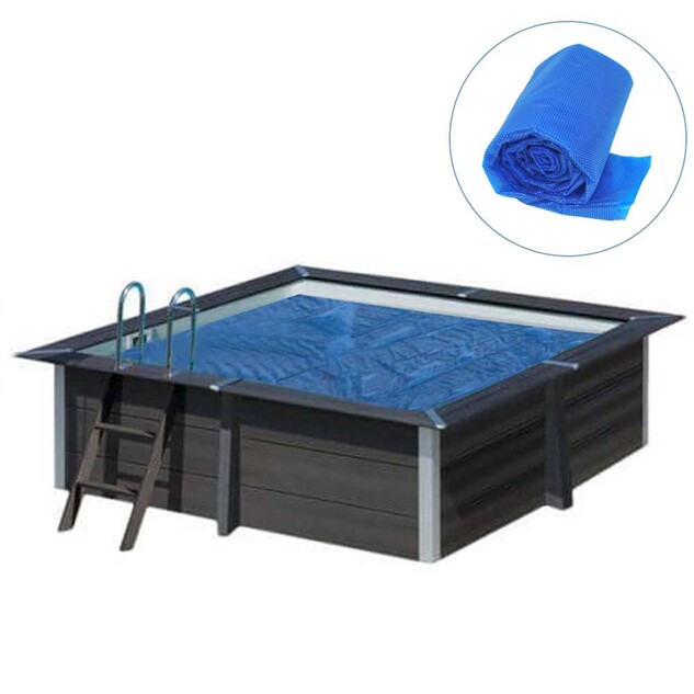 bache ete carree pour piscine composite 3 26 m x 3 26 m 45945