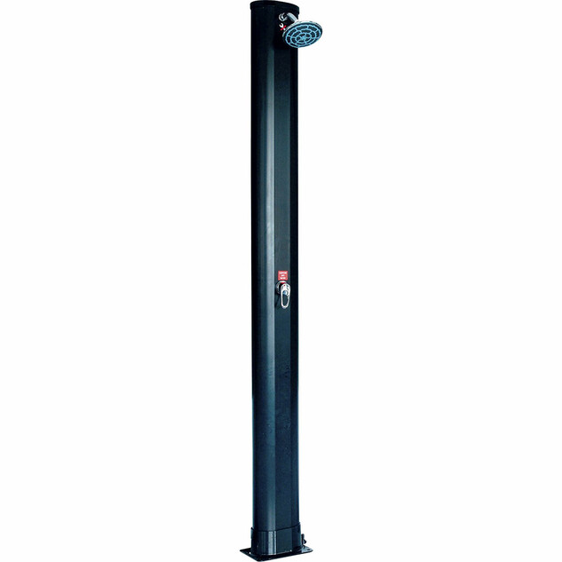 douche solaire droite pvc noir 35 l 14734
