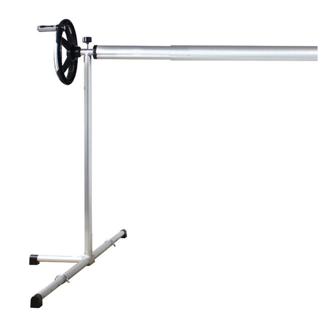 enrouleur telescopique reglable sur pied maxi piscine 4 ml 76591