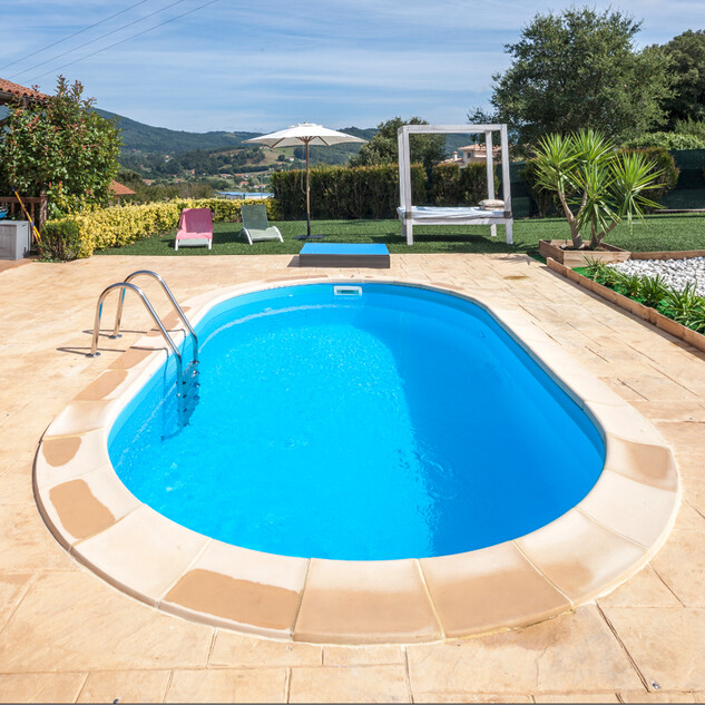 kit piscine enterree madagascar acier ovale 800 x 400 x h150 cm 30780