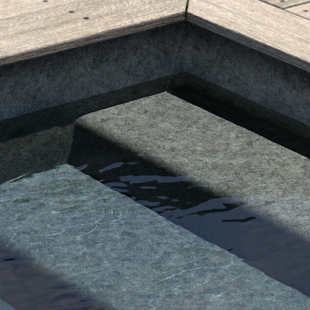 liner arme granit gris aquasense 1 x 33 m soit 33 m 45691