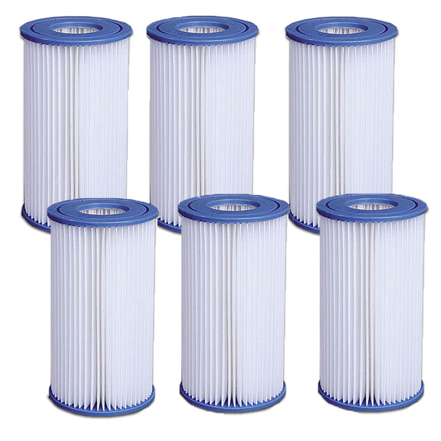 lot de 6 filtres pour pompe 3 8 et 6m3 jilong 32342