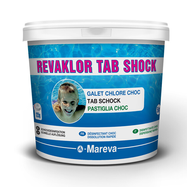 mini galets de chlore choc pastille 125 gr seau de 5 kg 74817