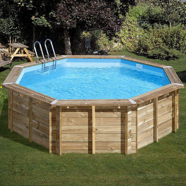 piscine bois ronde violette 2 5 00 m x h 1 27 m 75629