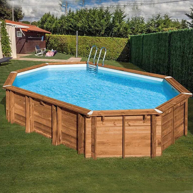 piscine bois vermela 6 72 m x 4 72 m x h 1 46 m 76277