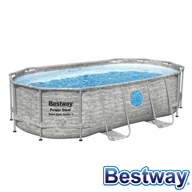 piscine tubulaire ovale power steel swim vista pool 4 27x2 50xh 1 00m 34800