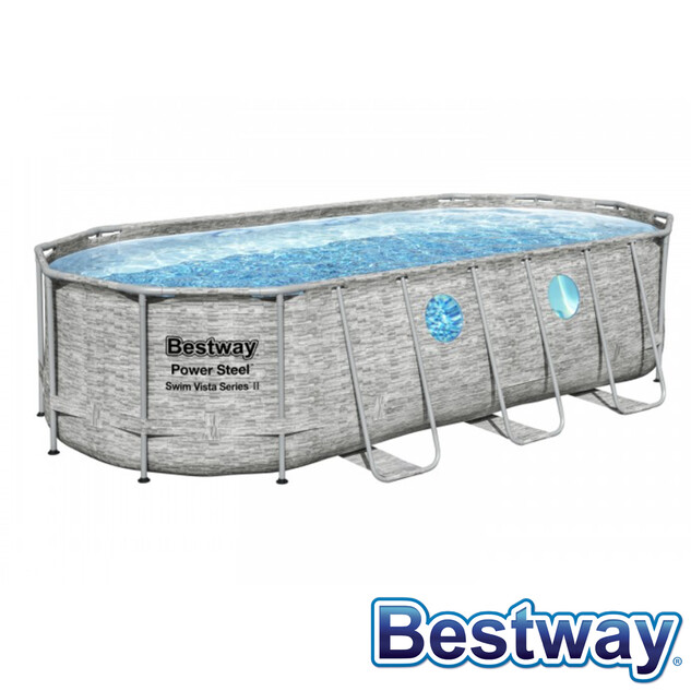piscine tubulaire ovale power steel swim vista pool 5 49x2 74xh 1 22m 34798