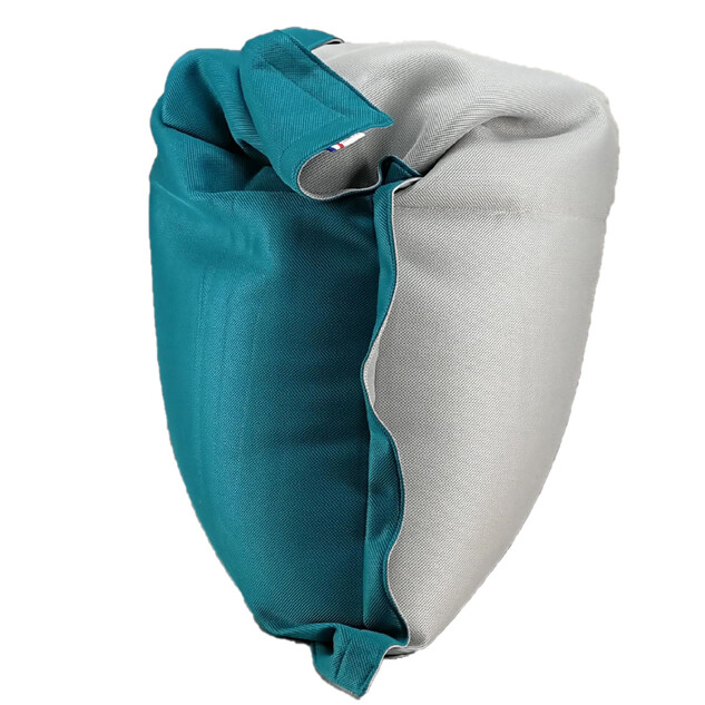 pouf complet gris cloud bleu tile 35238