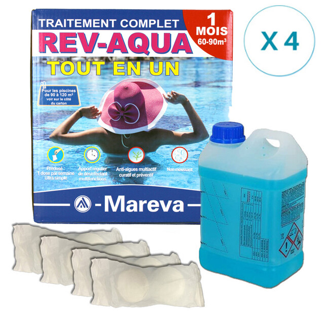 rev aqua 4 mois pour piscine 60 90 m3 3343