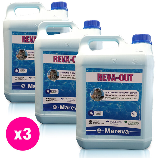 reva out anti calcaire 3 x 5 l 67347