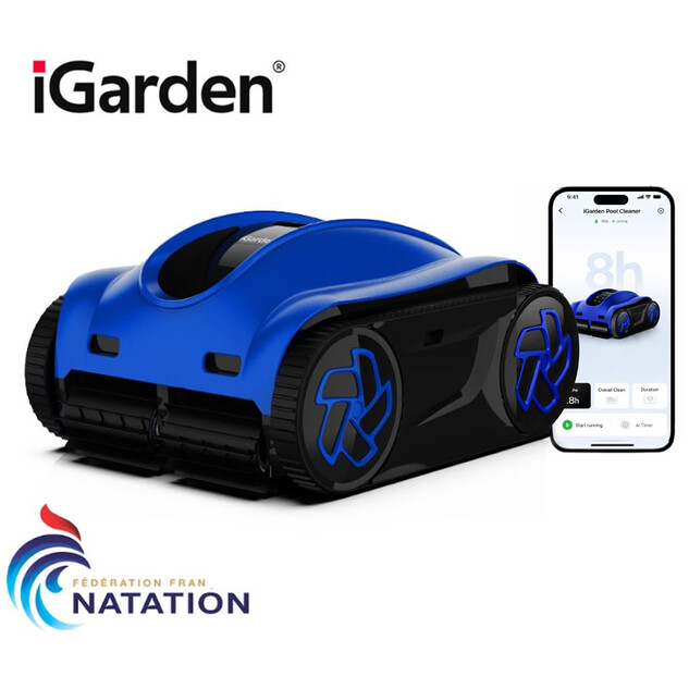 robot piscine sans fil k80 by igarden pool cleaner k series 75789