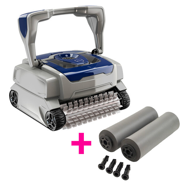 robot polaris cyclonix w 445 picots by zodiac brosse mousse 73861