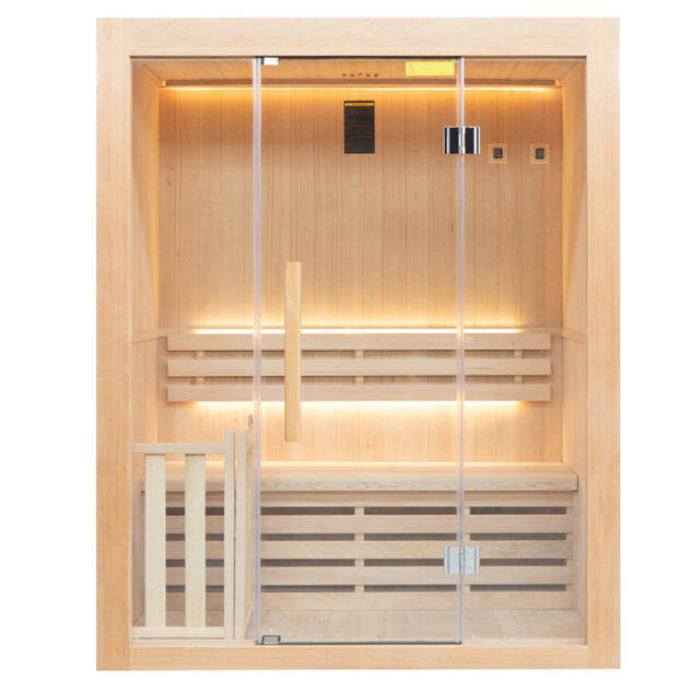 sauna traditionnel sense 3 places pack complet 3 5 kw 74749