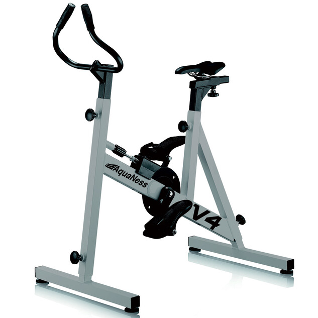 velo de piscine aquabike aquaness v4 gris alu 33634